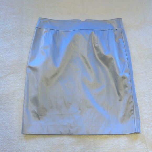 Anne Klein Light Blue "Tuxedo" Pencil Skirt - Size 8 - Picture 1 of 11